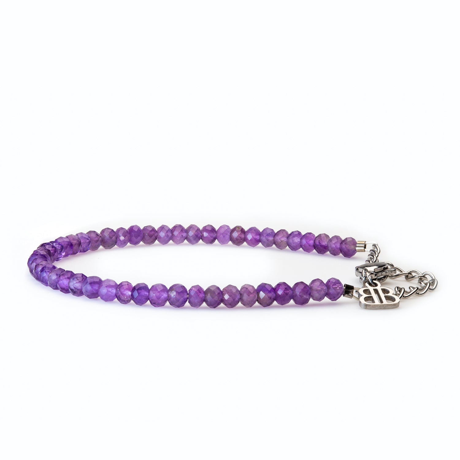 Amethyst Armband facettiert 3mm- Februar Birthstone - BONES & BUDDHAS