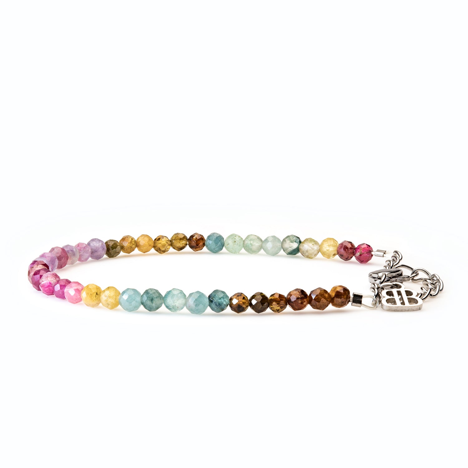 Turmalin Armband facettiert 3mm- Oktober Birthstone - BONES & BUDDHAS