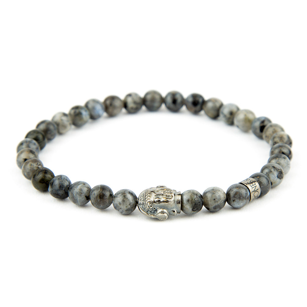 DJ BUDDHA Armband Labradorit 6mm - BONES & BUDDHAS
